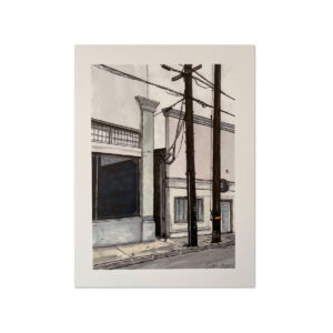 An example print of "Self Help" on Watercolor Paper.